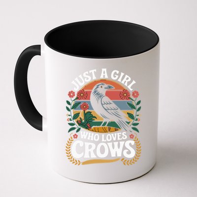 Just A Girl Who Loves Crows Quote Crow And Raven Lovers Mug