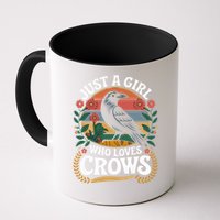 Just A Girl Who Loves Crows Quote Crow And Raven Lovers Mug