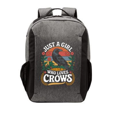 Just A Girl Who Loves Crows Quote Crow And Raven Lovers Vector Backpack
