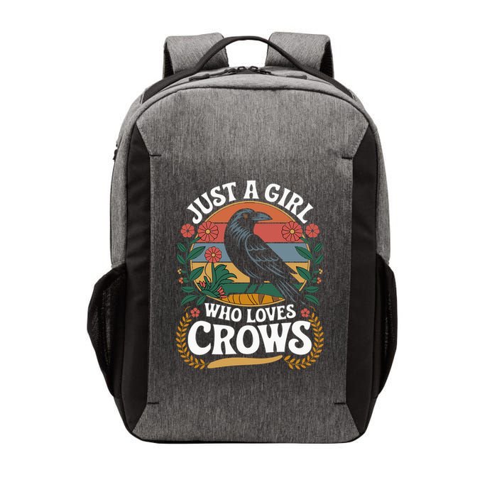 Just A Girl Who Loves Crows Quote Crow And Raven Lovers Vector Backpack