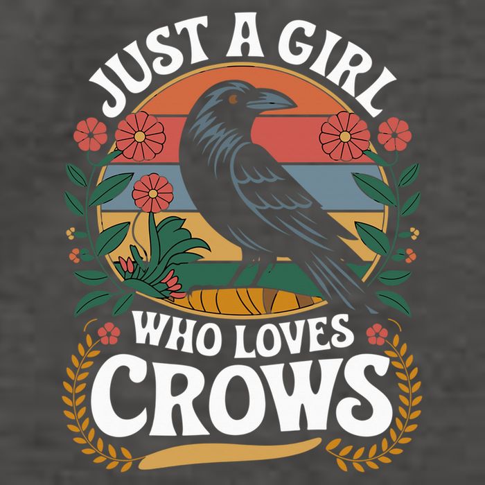 Just A Girl Who Loves Crows Quote Crow And Raven Lovers Vector Backpack
