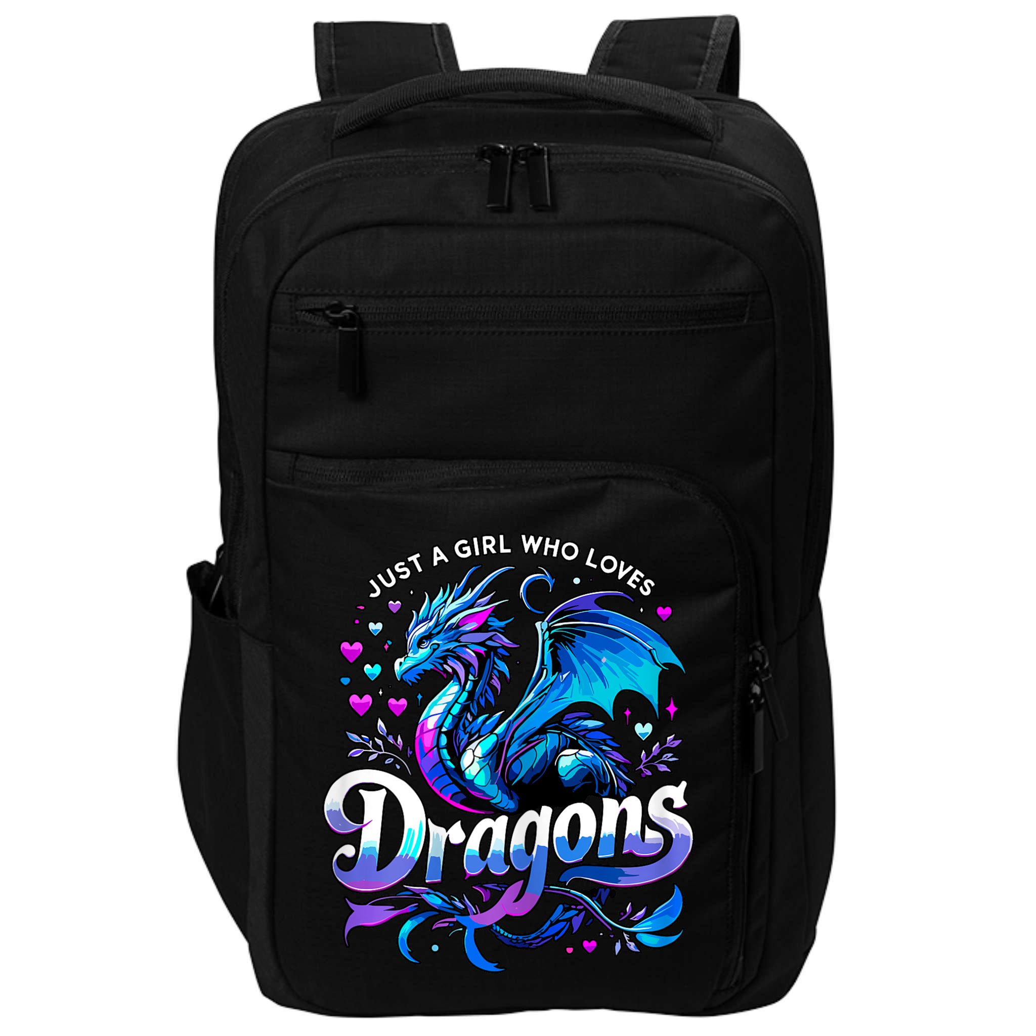 Just A Girl Who Loves Dragons Impact Tech Backpack