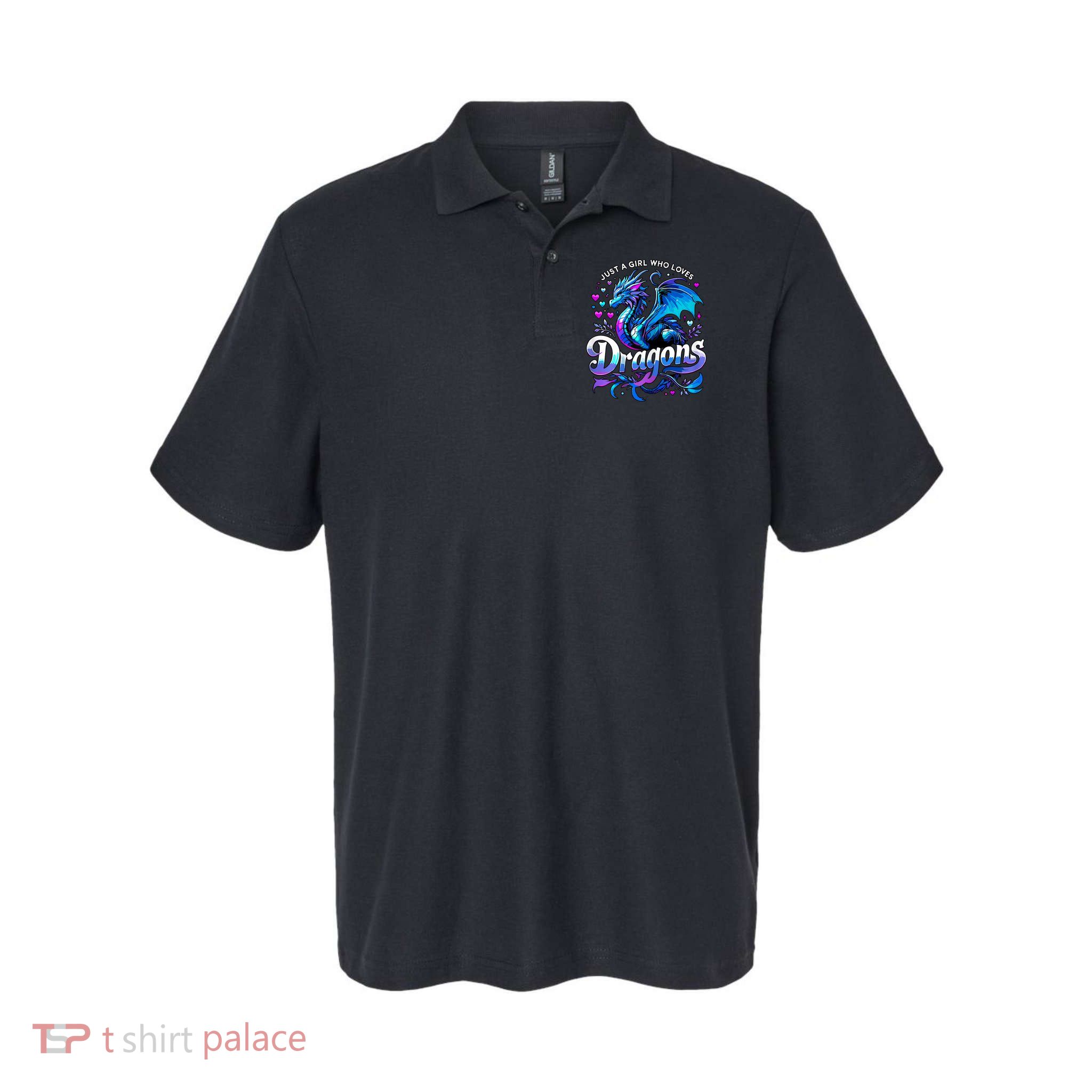 Just A Girl Who Loves Dragons Polo