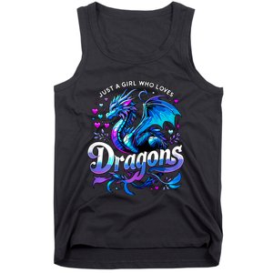 Just A Girl Who Loves Dragons Tank Top