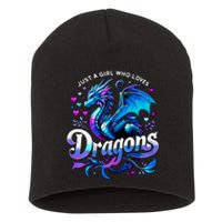 Just A Girl Who Loves Dragons Short Acrylic Beanie