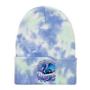 Just A Girl Who Loves Dragons Tie Dye 12in Knit Beanie