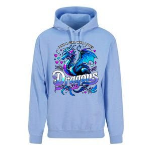 Just A Girl Who Loves Dragons Unisex Surf Hoodie