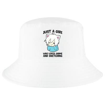 Just a Girl Who Loves Anime And Sketching Love Animes Cool Comfort Performance Bucket Hat