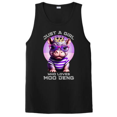 Just A Girl Who Loves Moo Deng Baby Pypmy Hippo PosiCharge Competitor Tank