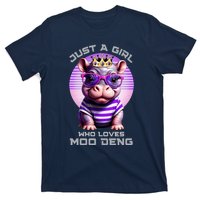 Just A Girl Who Loves Moo Deng Baby Pypmy Hippo T-Shirt