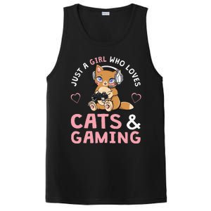 Just A Girl Who Loves Cats And Gaming PosiCharge Competitor Tank