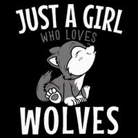 Just A Girl Who Loves Wolves Funny Wolf Doglike Lover Outfit Backpack