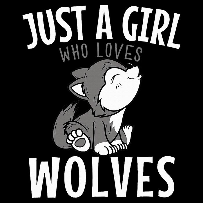 Just A Girl Who Loves Wolves Funny Wolf Doglike Lover Outfit Backpack