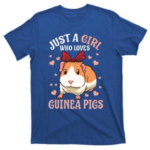 Just A Girl Who Loves Guinea Pigs Lover Mom Girls Cavy Meaningful Gift T-Shirt