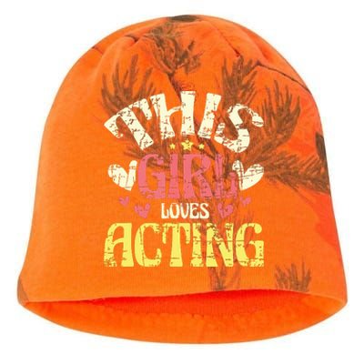 Just A Girl Who Loves Acting Gift Kati - Camo Knit Beanie