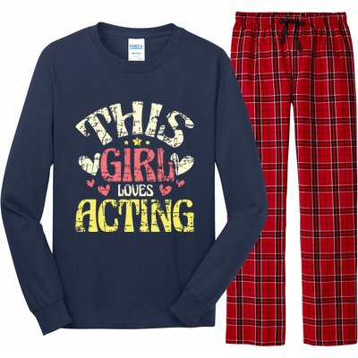 Just A Girl Who Loves Acting Gift Long Sleeve Pajama Set