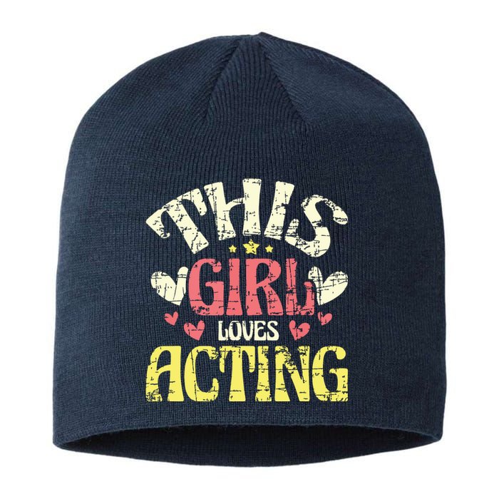 Just A Girl Who Loves Acting Gift Sustainable Beanie