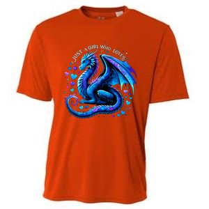 Just A Girl Who Loves Dragons Cooling Performance Crew T-Shirt