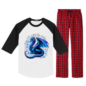 Just A Girl Who Loves Dragons Raglan Sleeve Pajama Set