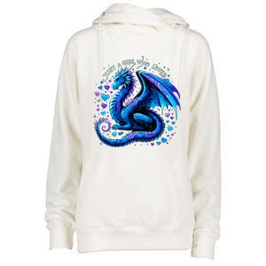 Just A Girl Who Loves Dragons Womens Funnel Neck Pullover Hood