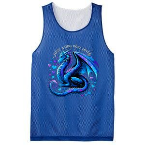 Just A Girl Who Loves Dragons Mesh Reversible Basketball Jersey Tank