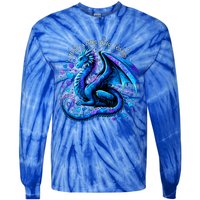 Just A Girl Who Loves Dragons Tie-Dye Long Sleeve Shirt