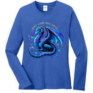 Just A Girl Who Loves Dragons Ladies Long Sleeve Shirt