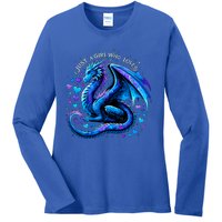 Just A Girl Who Loves Dragons Ladies Long Sleeve Shirt