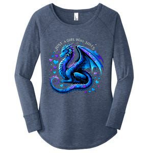 Just A Girl Who Loves Dragons Women's Perfect Tri Tunic Long Sleeve Shirt