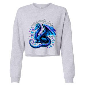 Just A Girl Who Loves Dragons Cropped Pullover Crew