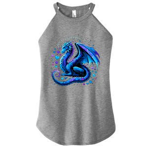 Just A Girl Who Loves Dragons Women's Perfect Tri Rocker Tank