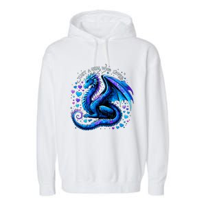 Just A Girl Who Loves Dragons Garment-Dyed Fleece Hoodie