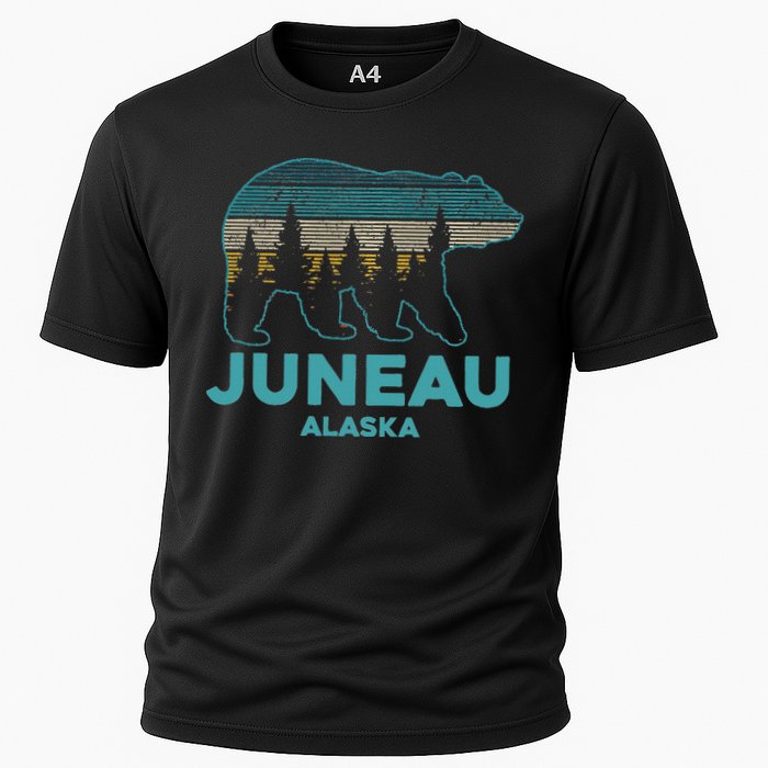 Juneau Alaska Grizzly Bear Souvenir Cooling Performance Crew T-Shirt