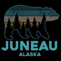 Juneau Alaska Grizzly Bear Souvenir Cooling Performance Crew T-Shirt