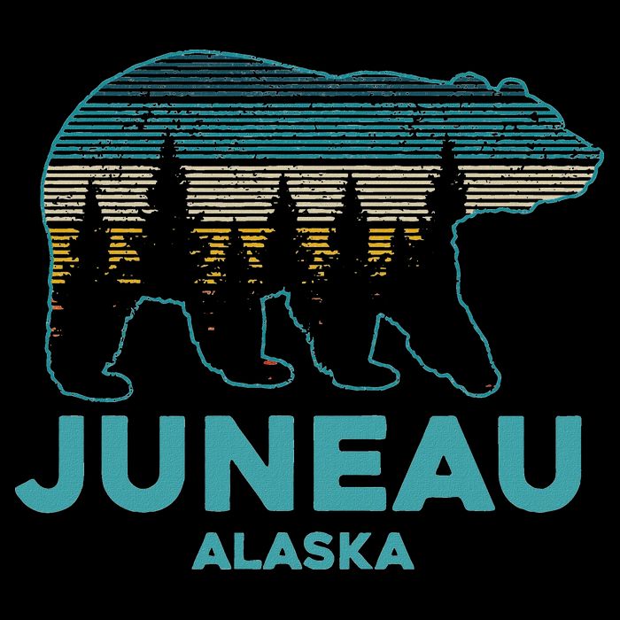 Juneau Alaska Grizzly Bear Souvenir Cooling Performance Crew T-Shirt