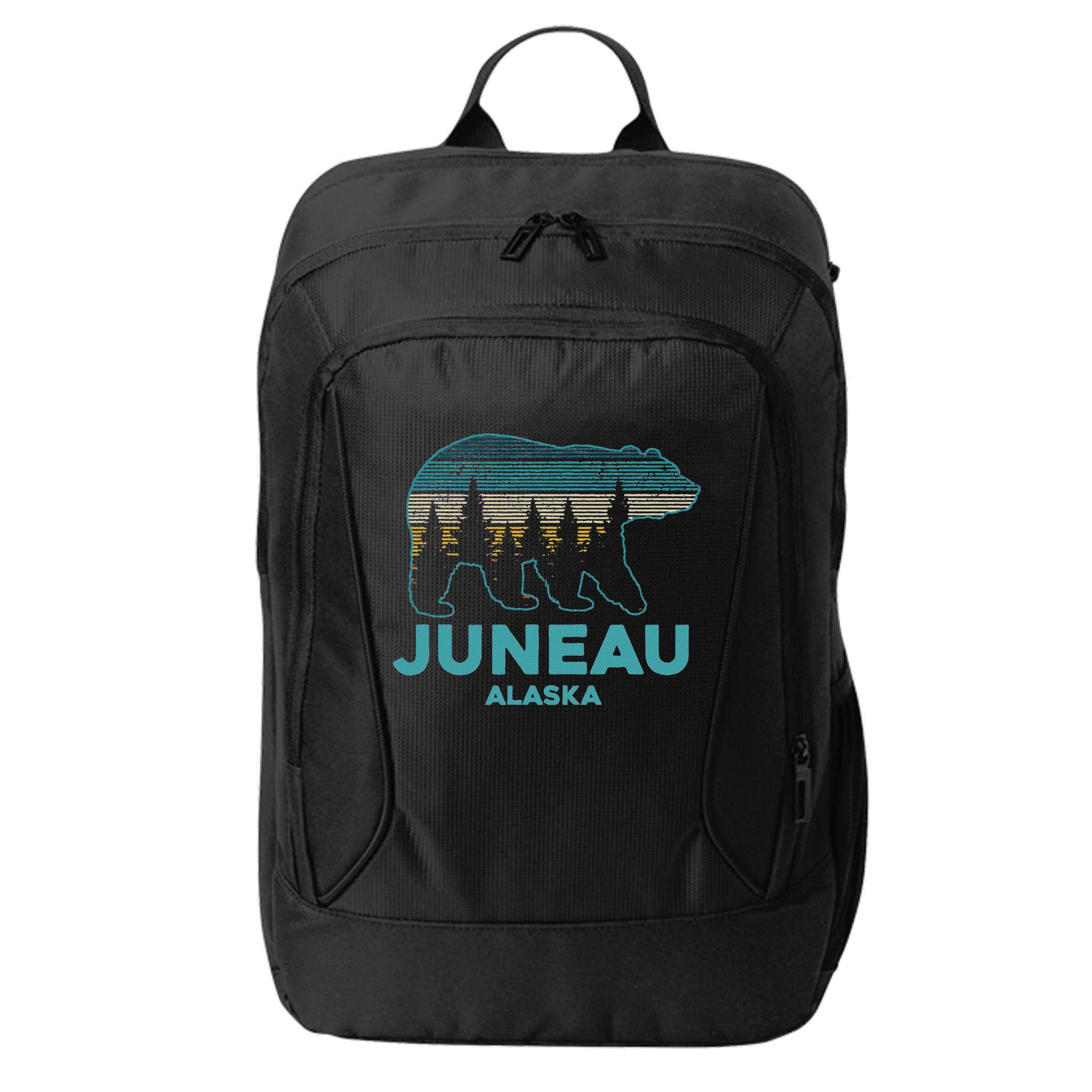 Juneau Alaska Grizzly Bear Souvenir City Backpack