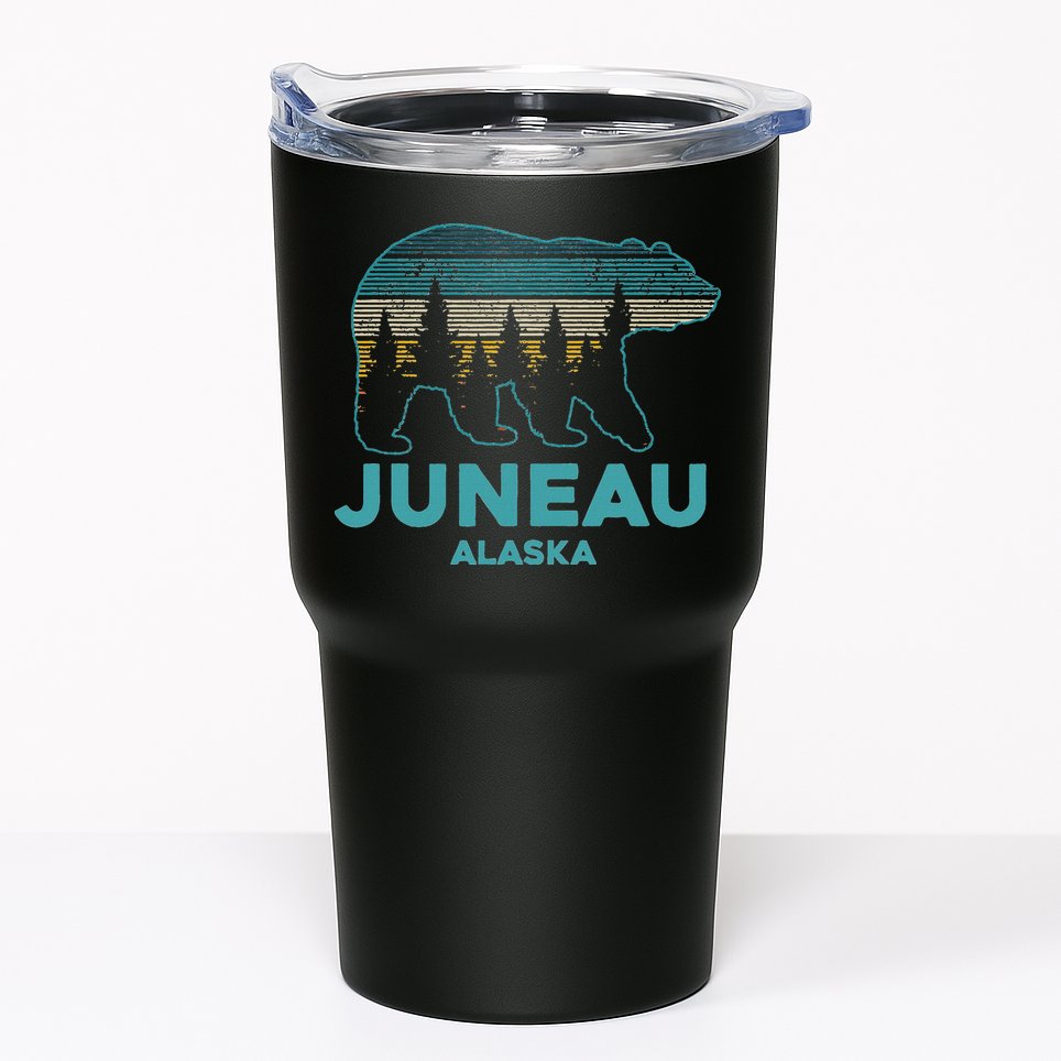 Juneau Alaska Grizzly Bear Souvenir Tumbler