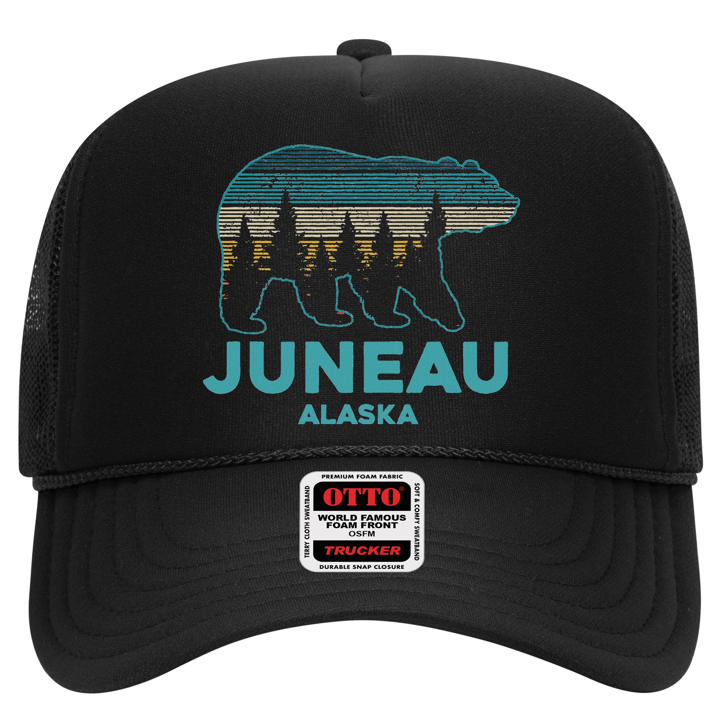 Juneau Alaska Grizzly Bear Souvenir Hat