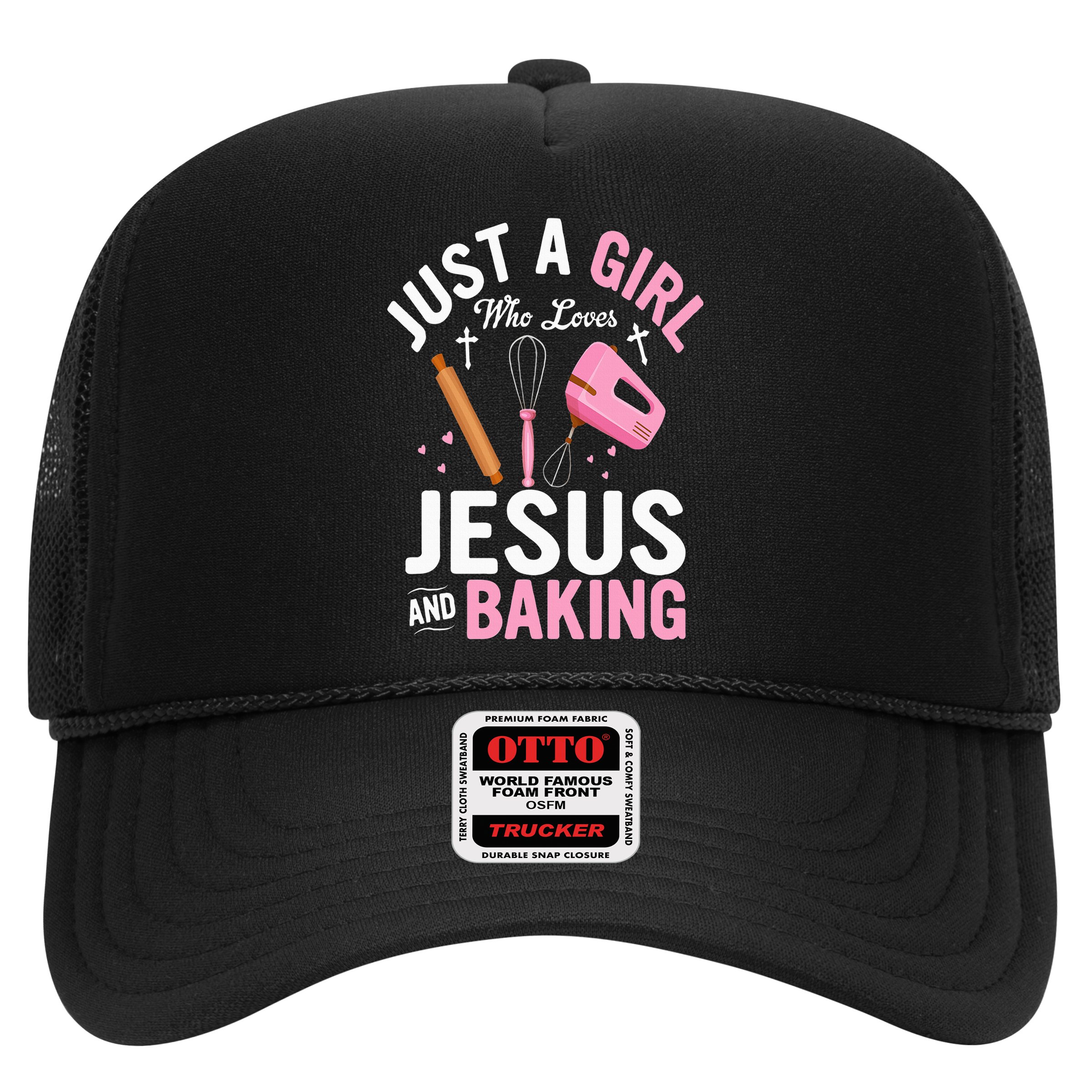 Just A Girl Who Loves Jesus And Baking Bake Cake Cookie Hat