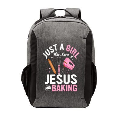 Just A Girl Who Loves Jesus And Baking Bake Cake Cookie Vector Backpack