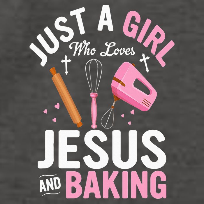 Just A Girl Who Loves Jesus And Baking Bake Cake Cookie Vector Backpack
