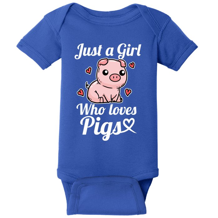 Just A Girl Who Loves Pigs Cute Pig Costume Great Gift Baby Bodysuit