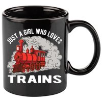Just A Girl Who Loves Trains 11oz C Handle Ceramic Mug