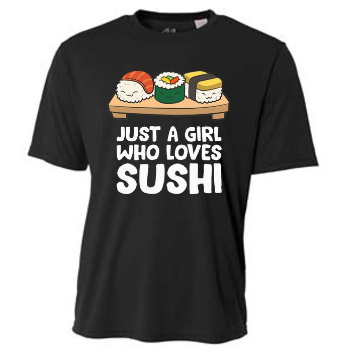 Just A Girl Who Loves Sushi Cooling Performance Crew T-Shirt