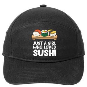 Just A Girl Who Loves Sushi 7-Panel Snapback Hat