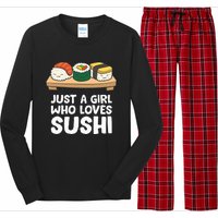 Just A Girl Who Loves Sushi Long Sleeve Pajama Set