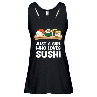 Just A Girl Who Loves Sushi Ladies Essential Flowy Tank