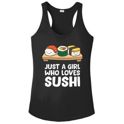 Just A Girl Who Loves Sushi Ladies PosiCharge Competitor Racerback Tank