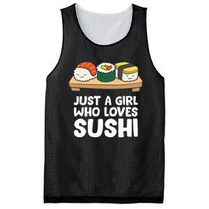 Just A Girl Who Loves Sushi Mesh Reversible Basketball Jersey Tank