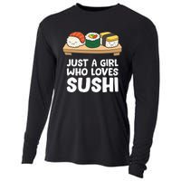 Just A Girl Who Loves Sushi Cooling Performance Long Sleeve Crew